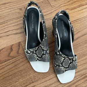 Donald Pilner Snakeskin Heels Size 9